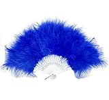 ‹♥› MULTIFUNCIONAL ► Si bien el uso principal de estos maravillosos abanicos de mano para plumas es darle una buena brisa y dispersar el calor en los calurosos días de verano, pueden usarse efectivamente como accesorios de fiesta, accesorios de decoración de bodas, recuerdos o fiestas favores en bodas, fiestas o eventos, o incluso puede usarlos como material promocional.