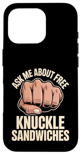 Ask Me About Free Knuckle Sandwiches ����ȏ�k - �X�}�z�P�[�X iPhone 16 Pro �p