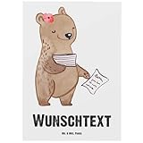 Mr. & Mrs. Panda Personalisierte Postkarte Insolvenzverwalterin Herz - Geschenke, Karte mit Namen, Geschenk, Ansichtskarte Wunschtext, Personalisierbar, Geschenkkarte, Bedrucken