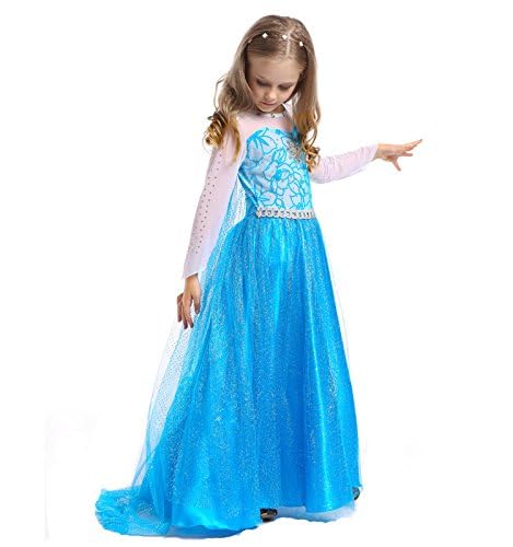Disfraz princesa blanco manga larga con accesorios miniatura 3