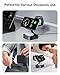 3 in 1 Wireless Charging Station for Apple Devices, Magnetic Foldable Travel Fast Charger Stand Compatible with MagSafe for iPhone Air/17/16/15/14/13/12 Series, Apple Watch & AirPods Pro/4/3/2-Black