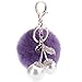 Produktbild Plüsch Kirschtasche Plüsch Plüsch Ball Dame Schlüsselring Handy Anhänger Kleinen Geschenk Schmuck Lila