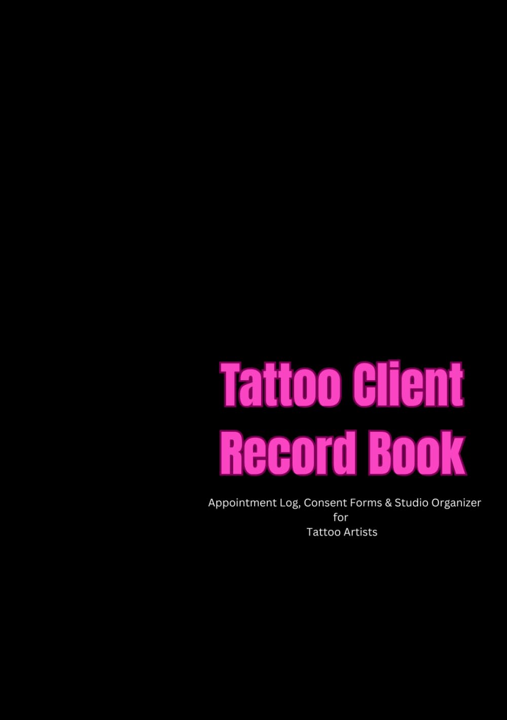Carnet de tatouage pour organiser vos rendez-vous et fiches clients de salon