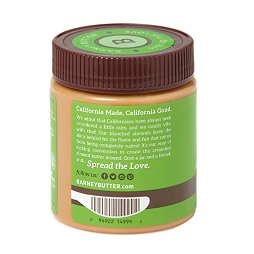 Barney Butter Almond Butter, Crunchy, 10 Ounce (Pack of 3)