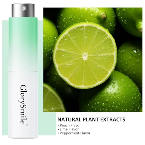 GlorySmile Oral Breath Spray 3 Bottles Fresh Mouth Spray for Bad Breath, Sugar-Free Fresheners for Adults, 3 flavors: Peach, Lime, and Peppermint - Thumbnail 4