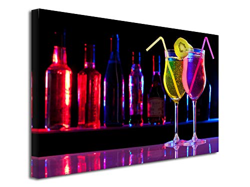 Tableau design bar à cocktail en impression HD fabriqué en France pour salon chic