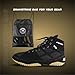 FISTRAGE Wrestling Shoes For Men, Women, Youth Lightweight Shoes Fighting Wrestling - AmmaraHide Seude with Rubber Sole, Sports Master Training Boots | Combat Footwear | Ventilated Design With Mesh | Pro Geniune Handmade Unisex Shoes (Black-Honey, US Footwear Size System, Adult, Men, Numeric, Medium, 11)