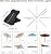 VOOKRY Solar Umbrella Lights Outdoor, Waterproof Solar Powered Patio Umbrella Lights Cordless 8 Modes LED Umbrella Patio Lights for Beach Tent Camping Garden Party Decoration(Warm White)