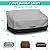 zenicham Fade and Tear Resistant Patio Loveseat Covers, Heavy-Duty Waterproof Outdoor Couch Cover, UV Resistant Outdoor Sofa Cover, Lawn Patio Outdoor Furniture Covers,Gray/Black 79Wx38Dx35H Inch