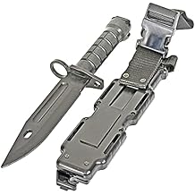 MetalTac Rubber Knife Training Airsoft with Sheath Dummy Plastic Dagger Flexible Soft Fixed Blade for Prop Halloween Martial Arts Pretend Play Cosplay Costume 11.75 inch