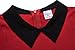 Girls Peter Pan Collar Long Sleeve Princess Pleated Christmas Red Dress Size 12