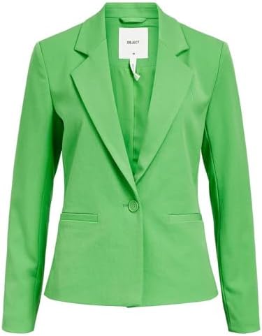 OBJECT Dames Objlisa L/S Button Blazer Noos Korte blazer, zwart, 42