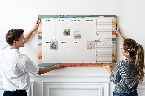 Tableau mural liège métallique robuste 120x80 cm pour affichage durable