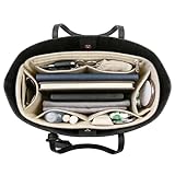 Picture of Purse Organizer Insert, Suede Bag Organizer Handbag Tote Shaper, Suede Material, Soft and Non Damaging Bag (Beige, Slender Large)