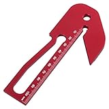 Équerre de centrage, localisateur central en alliage d'aluminium, durable et fiable, marqueur de vitesse et outil de traçage pour le travail du bois