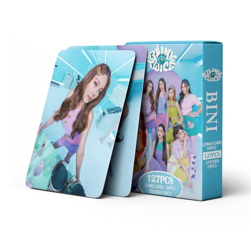 Sunlelekz BINI Lomo Cards Bini Blink twice Lomo Photocard Bini Stickers 127pcs/set (127pcs)