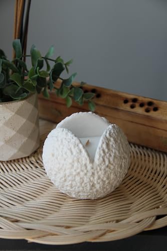 Luxury Lavender Scented Candle - Handmade with Premium Plaster and High-Quality Soy Wax, Featuring a Unique Decorative Design for Your Home