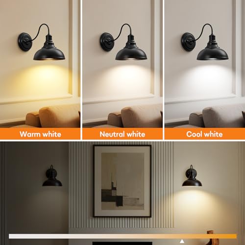 Lightess Black Rechargeable Battery Operated Wall Sconces Set of 2 by Lightess - Used condition - Image 5
