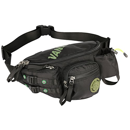 Fanny Pack, Sling Bag, Larswon Waist Pack With Bottle Holder, Running Bag Hiking Waist Bag Black #TOP5