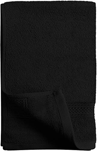 Image of Utopia Towels 6 Pack Premium Hand Towels Set, 16 by 28 inches, 100% Ring Spun Cotton, Ultra Soft and Highly Absorbent 600GSM Towels for Bathroom, Gym, Shower, Hotel, and Spa, Black