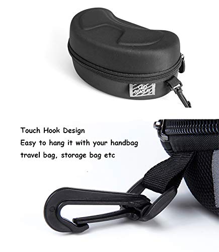 Ski Snowboard Goggles Box - Large Hard Eva Protection Carrying Case For Snow Sport-High-Performance Proof Zipper - Compact & Lightweight Travel Carrying Motorcycle Goggles Bag Black Kids Gbg1 #TOP1