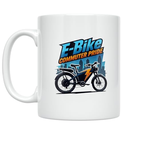 E-Bike Commuter Coffee Mug - Urban Mobility E-Bike Pride Design