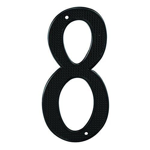 Numéro d'adresse de maison noir 8 Prime-Line Products MP4118 en zinc moulé