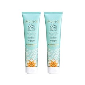 Pacifica Beauty Complete Face Wash, Gentle Daily Facial Cleanser for All Skin Types, Removes Makeup, Oil & Dirt, Sea Foam, 5 oz, 2 Pack