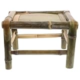 Fabriquée en bambou, cette chaise offre une assise naturellement fraîche et respirante, idéale par temps chaud. elle peut également servir de chaise basse ou de petit tabouret de balcon