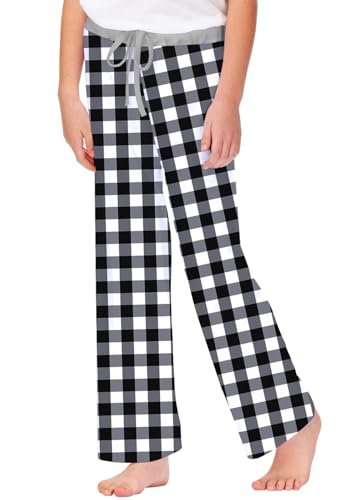 Image of Remimi Girl Boy Plaid Pants Drawstring Summer Casual Loose Bottoms 5-14 Years