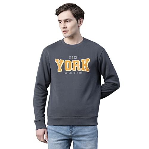 Image of Red Tape Men's Apce Grey Graphic Print Sweatshirt