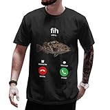 Cozevra Fih Shirt for Men - Fish Calling Shirt - Mens Fishing Tshirt - Fish Calling Remind Me Tshirts - Sarcasm Tee Tee for Men - Father Day Fishing Gift Shirts (Black-M)