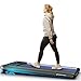 sWalk Walking Pad Laufband mit LED - Deutsche Qualitätsmarke - 1-6 km/h Geschwindigkeit mit interaktivem LCD-Display & App kompatibel - Flexibles Under Desk Schreibtisch Treadmill für Zuhause &Büro