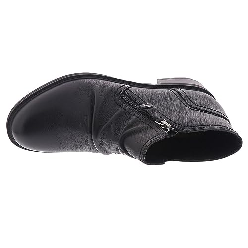 Clarks Womens Hearth Dove Leather Ruched Booties2