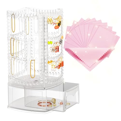 Acrylic Jewelry Organizer with Drawer