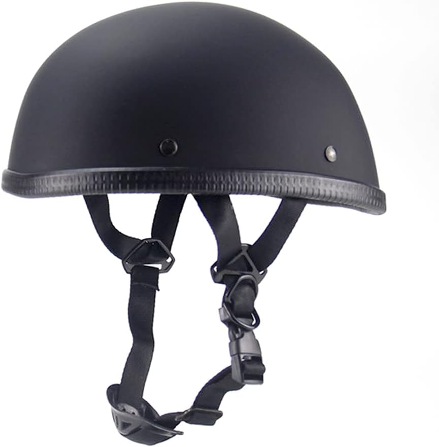 Motorcycle Half Helmet Beanie Cruising Skull Cap Small Helmets for Motorbike Scooter Chopper Moped Scooters Electric