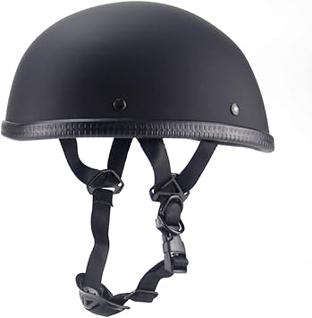 Motorcycle Half Helmet Beanie Cruising Skull Cap Small Helmets for Motorbike Scooter Chopper Moped Scooters Electric DOT