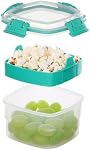 Sistema Snacks Pour aller contenant de stockage alimentaire, 400 mL, Petit contenant de snack avec compartiments, sans BPA, couleur mai Varier, paquet de 1
