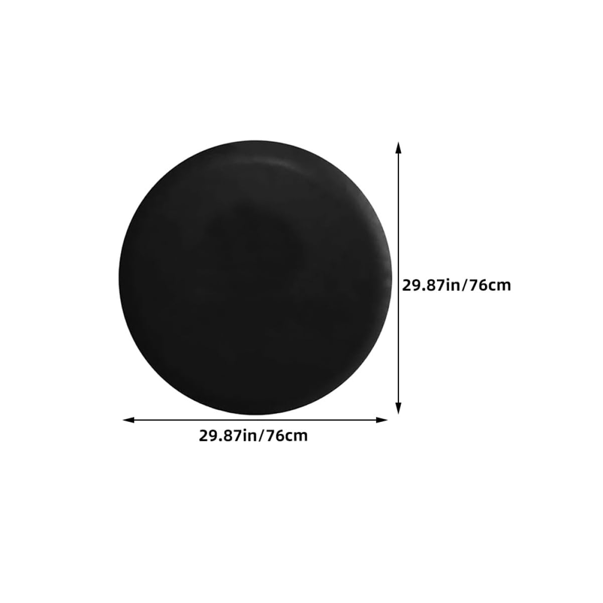 Cubierta de Llanta de Repuesto para RV, 2 Piezas PVC Negro