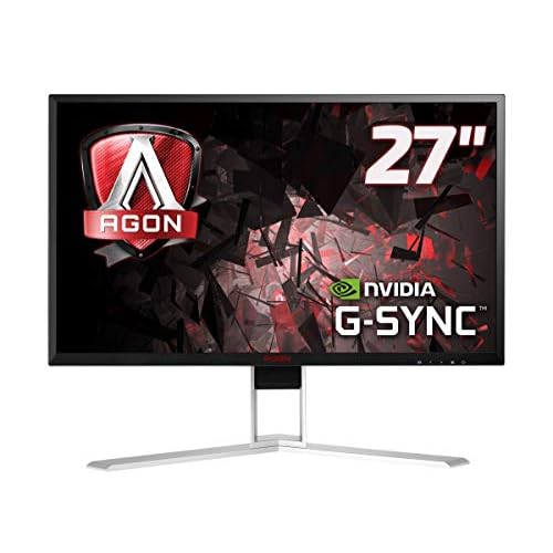 AOC Agon AG271QG 68,58 cm (27 Zoll) Monitor (HDMI, USB Hub, Displayport, 4ms Reaktionszeit, 165 Hz, 2560x1440, Nvidia G-Sync) schwarz/rot