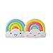 Vanki OxySense LED Baby Kids Night Light, Rainbow Toddler Nightlight With Voice Light Sensor - Plug In Wall Light Lamp Playful clouds 1pcs