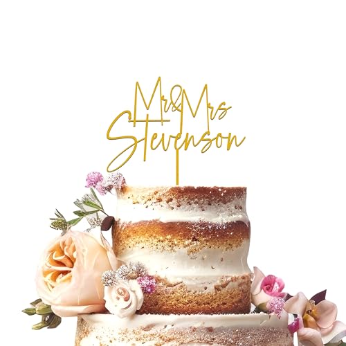 Personalized Classic Cake toppers for weddings, birthdays, baby showers and much more!