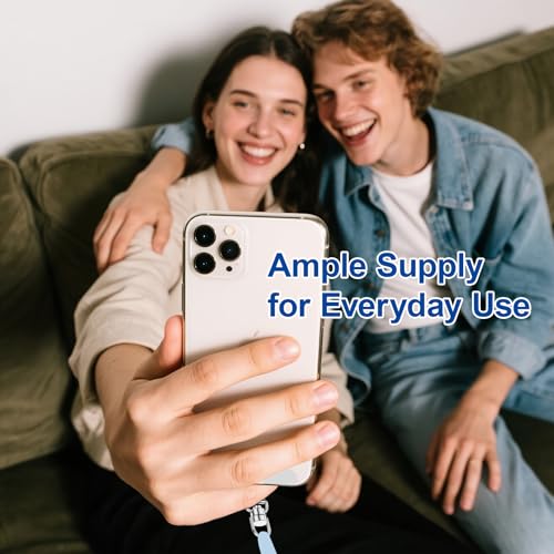 HDXH 4Pcs Phone Tether Tab,Metal Crossbody Cell Phone Lanyard Patch Silve,Stainless Steel Mobile Phone Lanyard Pad,Universal Phone Strap Connector for Smartphones - Image 5