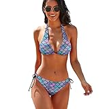 Women Halter Bikini String 2 Piece Sexy Mermaid Bathing Suits Swimsuits Hot Triangle Brazilian...