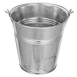 NOLITOY Kleiner Blecheimer Mit Griff Eisen-pflanzgefäß Für Schreibtisch Aufbewahrungseimer Metall-blumeneimer Für Zuhause Im Blumenladen Oder Geschäft Glatte Oberfläche Stabiler Boden