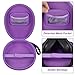 COMECASE Hard Shell Headphone Case for JBL Tune 510BT/520BT/720BT/ for Sony WH-CH520/ for Beats Solo 4 Wireless Bluetooth Headphones, Protective Travel Carrying Box with Mesh Pocket (Purple)