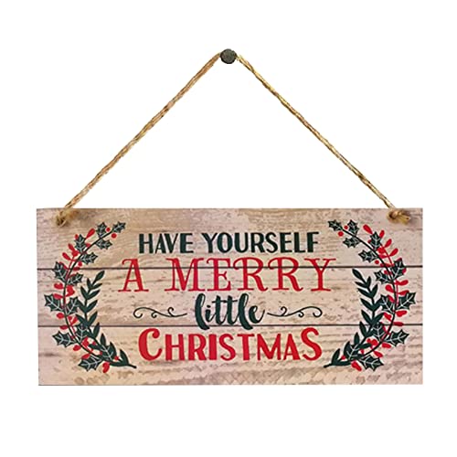 Luminaire Couloir Original Joyeux Noël Panneau En Bois À La Porte D'entrée Décoration En Bois Suspendu Panneau De Bienvenue Famille Fenêtre Ferme Décoration Intérieure Lampe Vintage (Khaki, One Size) Cover