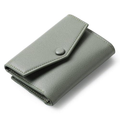 GAEKEAO Geldbörse Damen PU Leder,Geldbeutel für Frauen mit RFID-Schutz, Damen Portemonnaie Zipper Brieftasche