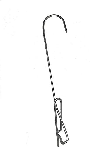 Mini colgador de maceta galvanizado de 7 pulgadas con clip para orquídeas y plantas domésticas (paquete de 5)