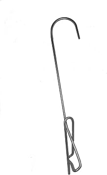 7 inch Galvanized Single Mini Clip-on Pot Hanger for Orchids and Household Plants 5 Pack